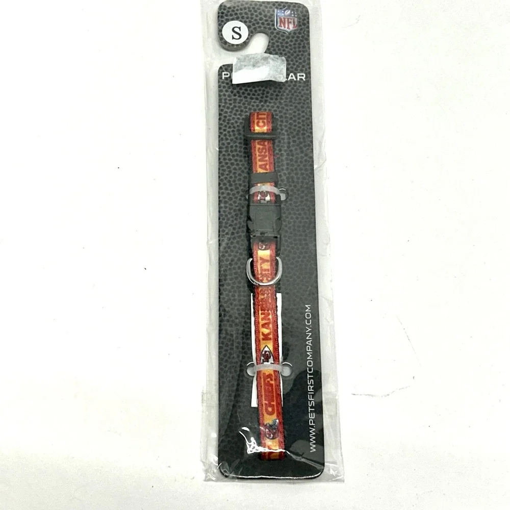 Kansas City Chiefs Small Satin Pet Collar (SH2)